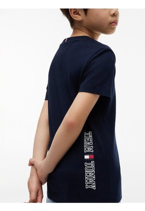 Camiseta Multicolor Manga Corta Con Logo Gráfico Estampado En El Lateral Tommy Hilfiger