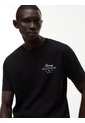 Camiseta Negra De Cuello Redondo De Punto Con Logo Tommy Hilfiger de Tommy Hilfiger
