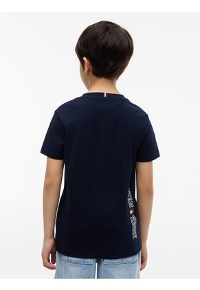 Camiseta Multicolor Manga Corta Con Logo Gráfico Estampado En El Lateral Tommy Hilfiger