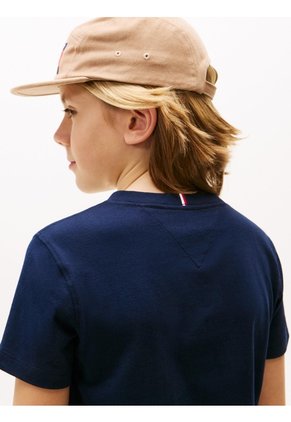 Camiseta Multicolor De Punto Con Logo Bordado Tommy Hilfiger