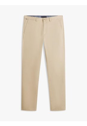 Pantalón Beige Chino Denton Recto De Sarga Tommy Hilfiger