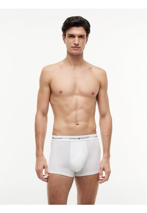 Pack Blanco De 3 Calzoncillos Trunk Signature Tommy Hilfiger
