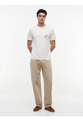 Camiseta Blanca Con Logo Gráfico Floral Estampado En El Pecho Tommy Hilfiger