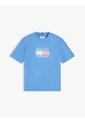 Camiseta Celeste Manga Corta Con Logo Gráfico Estampado En El Pecho Tommy Hilfiger de Tommy Hilfiger