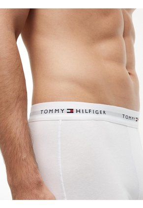 Pack Blanco De 3 Calzoncillos Trunk Signature Tommy Hilfiger