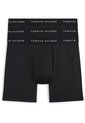 Pack Negro De 3 Bóxer Long Brief Con Inscripción Tommy Hilfiger de Tommy Hilfiger
