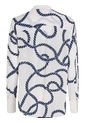 Camisa Amplia Con Estampado De Cuerdas Mujer Blanco Tommy Hilfiger de Tommy Hilfiger