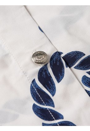 Camisa Amplia Con Estampado De Cuerdas Mujer Blanco Tommy Hilfiger