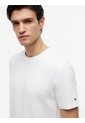 Camiseta Blanca De Punto Con Logo Tommy Hilfiger de Tommy Hilfiger