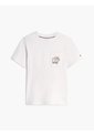 Camiseta Blanca Con Logo Gráfico Floral Estampado En El Pecho Tommy Hilfiger de Tommy Hilfiger