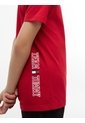 Camiseta Roja Manga Corta Con Logo Gráfico Estampado En El Lateral Tommy Hilfiger de Tommy Hilfiger