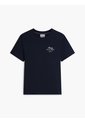 Camiseta Azul De Cuello Redondo De Punto Con Logo Tommy Hilfiger de Tommy Hilfiger