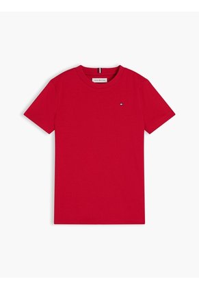 Camiseta Roja Manga Corta Con Logo Gráfico Estampado En El Lateral Tommy Hilfiger