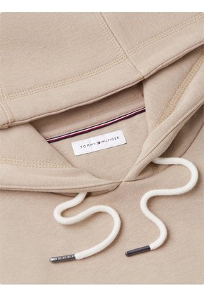 Buzo Khaki Con Capota Y Logo Bordado Tommy Hilfiger