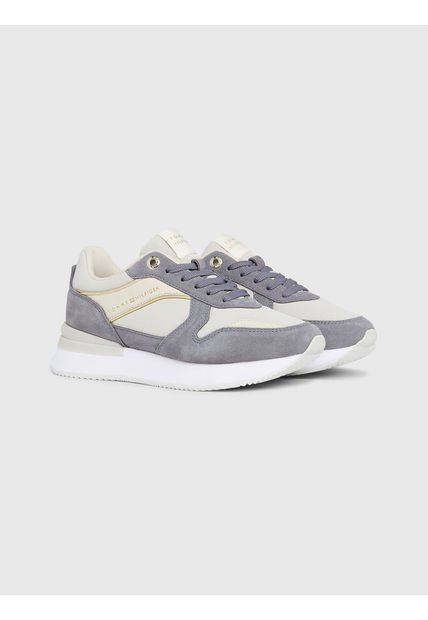 Tenis De Running Elevated Medias Mujer Gris Tommy Hilfiger