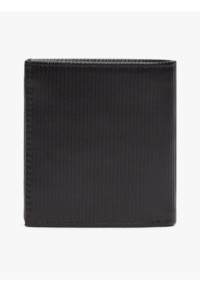 Billetera Negra Pegable Con Logo Tommy Hilfiger