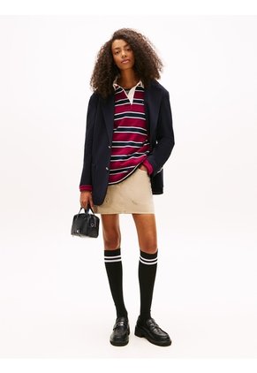 Bolso Negro Cruzado Con Logo Tommy Hilfiger