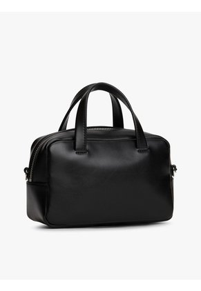 Bolso Negro Cruzado Con Logo Tommy Hilfiger