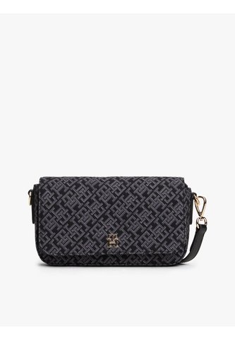 Bolso Negro Mensajero Hilfiger Icon De Jacquard Tommy Hilfiger Tommy Hilfiger