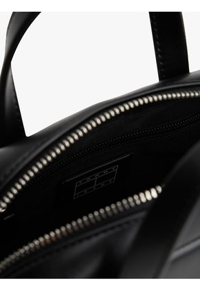 Bolso Negro Cruzado Con Logo Tommy Hilfiger