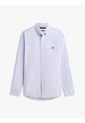 Camisa Celeste Heritage Regular Con Logo Tommy Hilfiger de Tommy Hilfiger