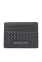 Tarjetero Negro De Cuero Con Textura Trenzada Tommy Hilfiger de Tommy Hilfiger