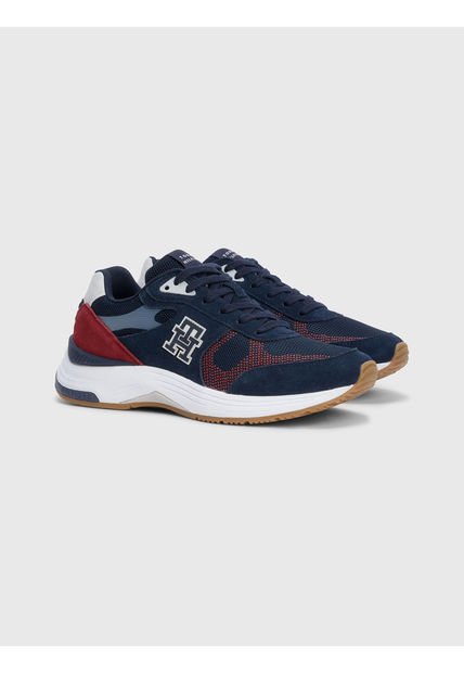 Tenis Deportivas Con Monograma Th Hombre Azul Tommy Hilfiger