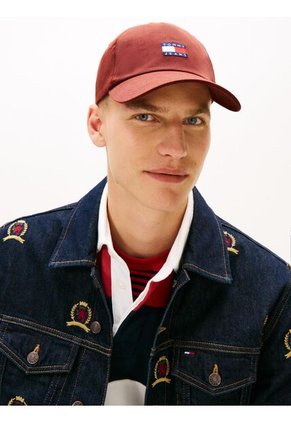 Gorra Roja De Béisbol Heritage Con Logo Tommy Hilfiger