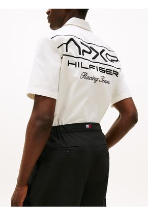Bermudas Negro Con Logo Colección APXGP Tommy Hilfiger