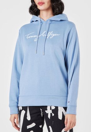Hoodie Celeste-Blanco Tommy Hilfiger
