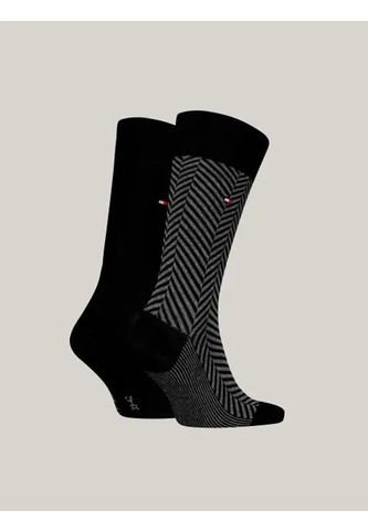 Pack Negro De 2 Pares De Medias Con Logo Tommy Hilfiger Tommy Hilfiger