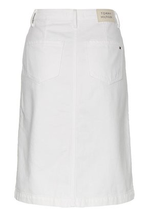 Falda Blanca De Jeans Con Botones Para Mujer Tommy Hilfiger