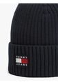 Gorro Azul Heritage De Punto Canal Con Logo Tommy Hilfiger de Tommy Hilfiger