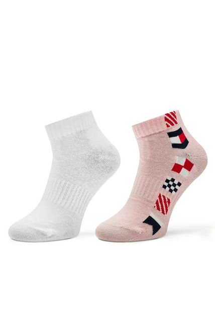Pack Multicolor De 2 Medias Tobilleros Tommy Hilfiger