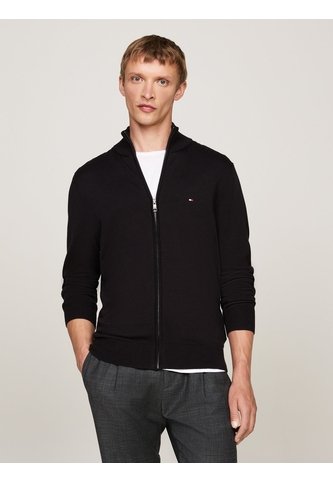 Saco Negro De Cuello Perkins Con Cremallera Tommy Hilfiger Tommy Hilfiger