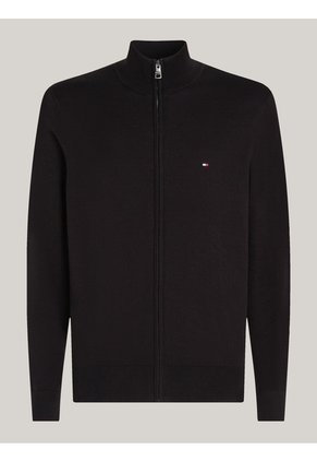 Saco Negro De Cuello Perkins Con Cremallera Tommy Hilfiger