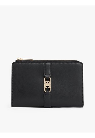 Billetera Negra Plegable Con Monograma TH Tommy Hilfiger Tommy Hilfiger