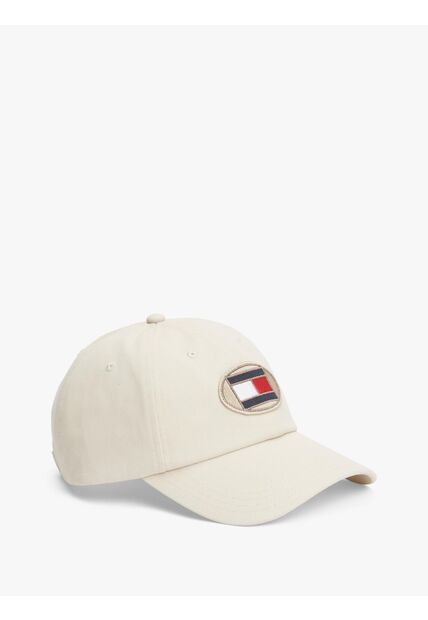 Gorra Beige De Algodón De 6 Paneles Tommy Hilfiger