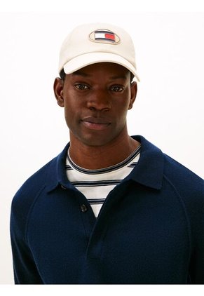 Gorra Beige De Algodón De 6 Paneles Tommy Hilfiger