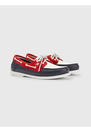 Náuticos De Cuero Con Diseño Color Block Mujer  Tommy Hilfiger