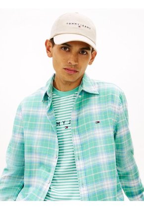 Gorra Beige De Béisbol Con Logo Bordado Tommy Hilfiger