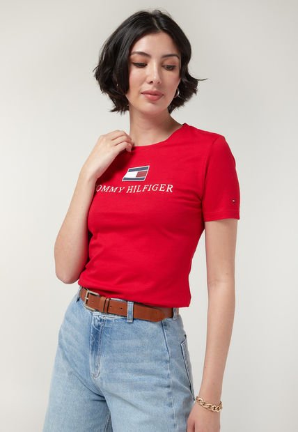 Camiseta Rojo-Blanco-Azul Tommy Hilfiger