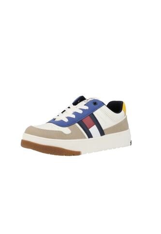 Tenis Multicolor De Corte Bajo Con Logo Engomado Tommy Hilfiger Tommy Hilfiger