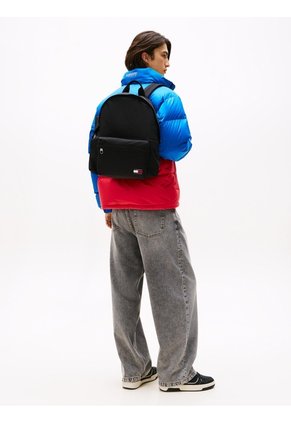 Morral Negro Essential Con Logo Tommy Hilfiger