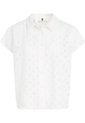 Camisa De Manga Corta Con Monograma Devore Mujer Blanco Tommy Hilfiger de Tommy Hilfiger