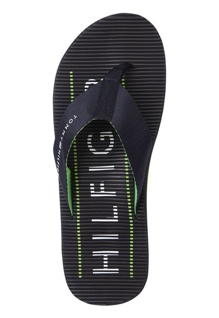 Sandalias Con Plantilla De Masaje Y Logo Hombre Azul Tommy Hilfiger