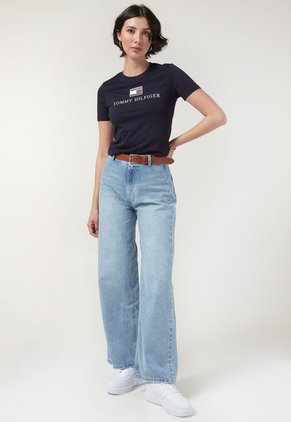 Camiseta Azul Navy-Blanco Tommy Hilfiger