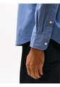 Camisa Azul Poplin Mini De Manga Larga Tommy Hilfiger de Tommy Hilfiger