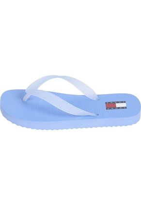 Sandalias Celeste Con Suela Dentada Y Logo Tommy Hilfiger