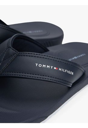 Sandalias Azul Con Logo En La Tira Tommy Hilfiger